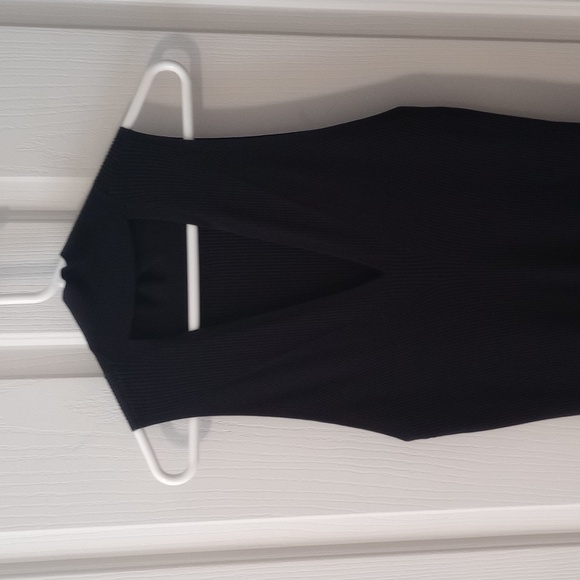 ANTHROPOLOGIE BLACK MIDI DRESS - Picture 4 of 8